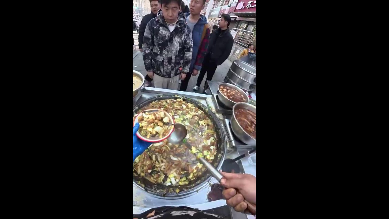 Uncut POV | Scooping Stewed Veggies & Broth | Real-Time Vendor Workflow