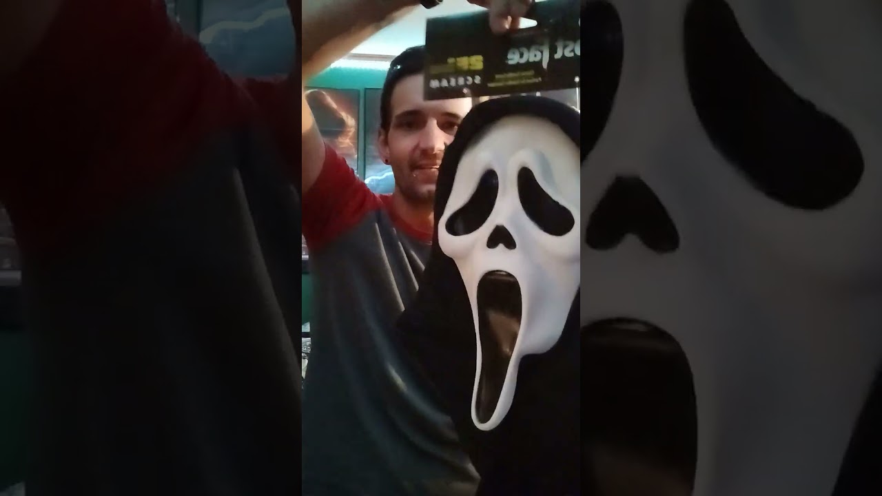 Unboxing the shimmering shroud Ghostface mask. (Is it a legit mask?).