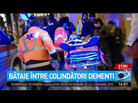 Bătaie între colindători la Tulcea
