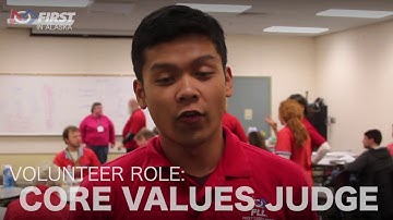 FLL Volunteer Role: Core Values Judge