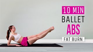 10 Min Ballet Core Exercises - Toning Abs Workout For Ballet Dancers At Home Beginner Friendly