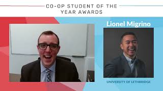 2021 Student of the Year Award Winner, University Co-op, Lionel Migrino, University of Lethbridge