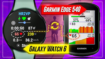 How to Connect Galaxy Watch Heart Rate to Garmin Edge 540 Bike Computer