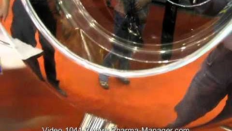 Granulation in pseudo-liquefied boiling layer. Granules. Video 1041-2 www.Pharma-Manager.com