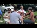 Miss Moonshine Buckdancing to Jump JC - Mt Airy Fiddlers Convention oldtime jam