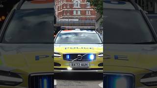 Metropolitan Police Marked Volvo V90 Traffic Car Seen Responding To An Rtc.