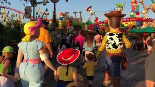 Walking with Bo Peep and Woody at Disney World’s Hollywood Studios