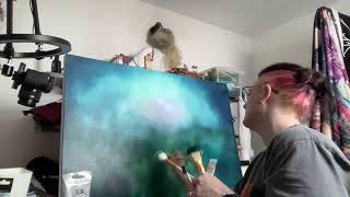 Acrylic on Canvas Fantasy Forest