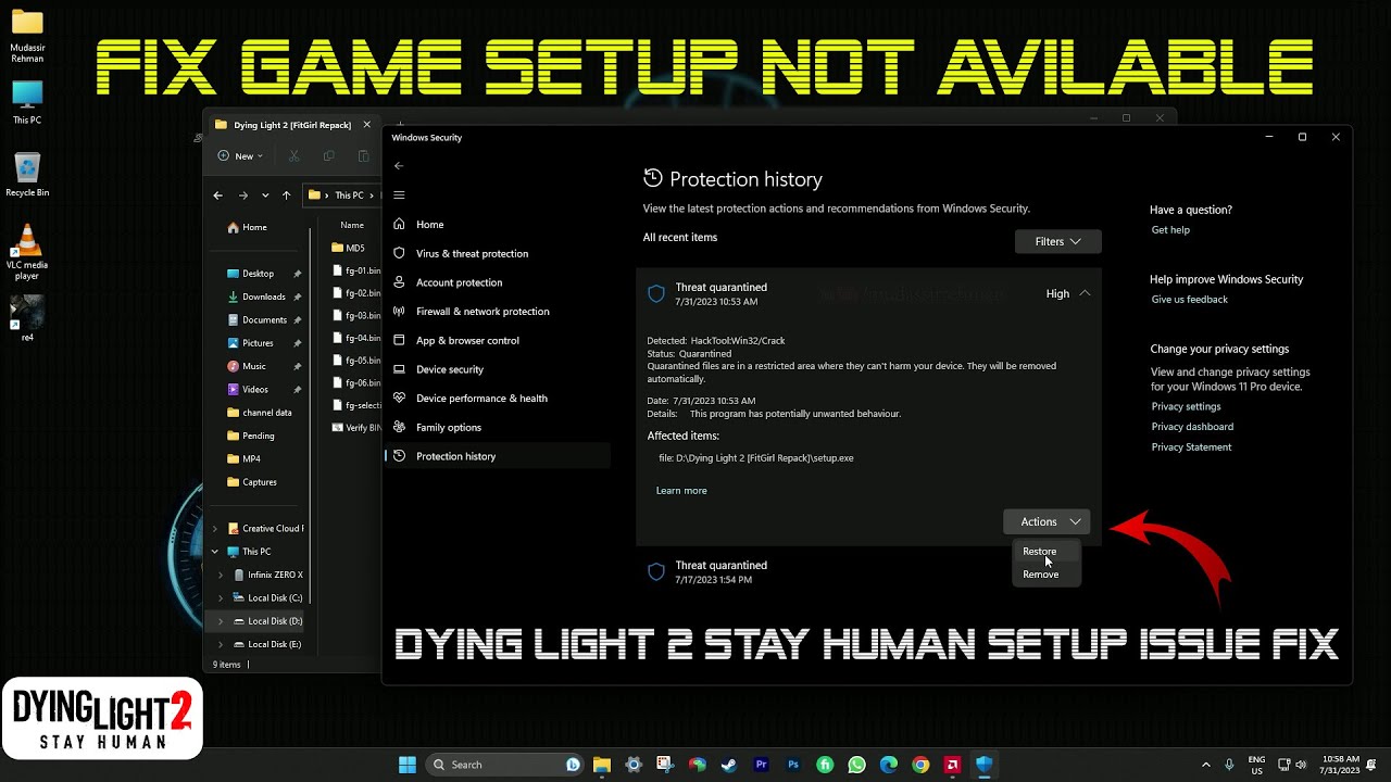 Game Installation Setup File Not Available Fix - YouTube
