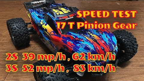 Traxxas Rustler vxl 4x4 2s and 3s Speed test(tagalog)