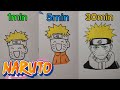 Drawing NARUTO in 1min. 3min. 30min.