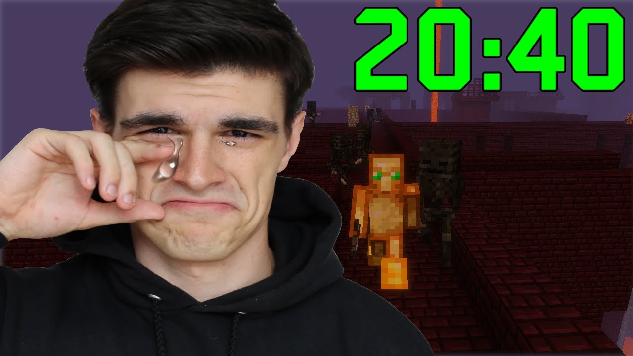 My most Heartbreaking Minecraft speedrun failure