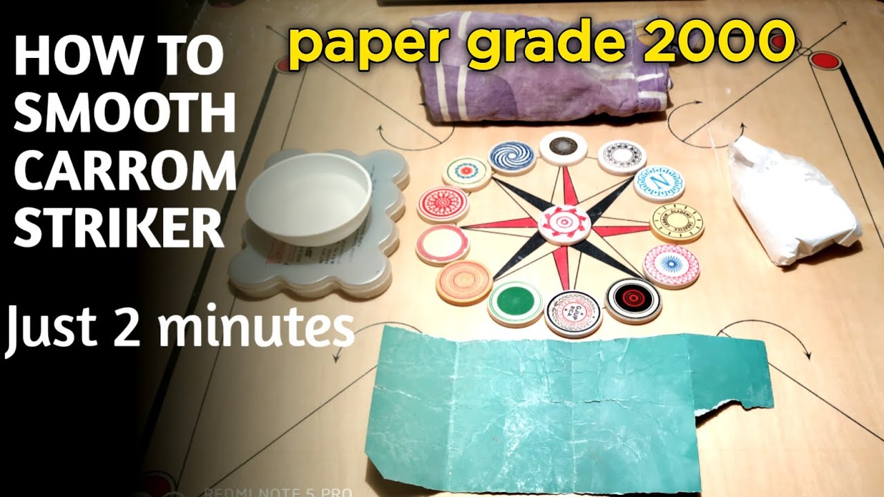 | HOW TO  MAKE SMOOTH CARROM BOARD STRIKER || JUST 2 MINUTES | (vidharbha carrom )