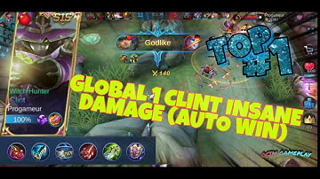 BUILD CLINT TERSAKIT 2021 - ITEM TOP GLOBAL 1 CLINT - MOBILE LEGENDS