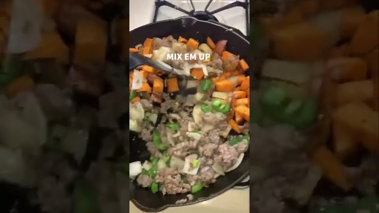 How To Make A Breakfast Skillet EASY (At Home Recipes)