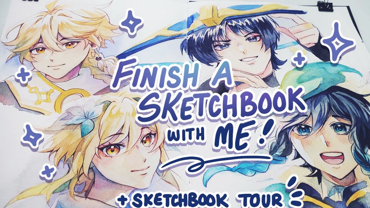 WATERCOLOUR SKETCHBOOK TOUR! | Long Draw With Me!🎨🖌️