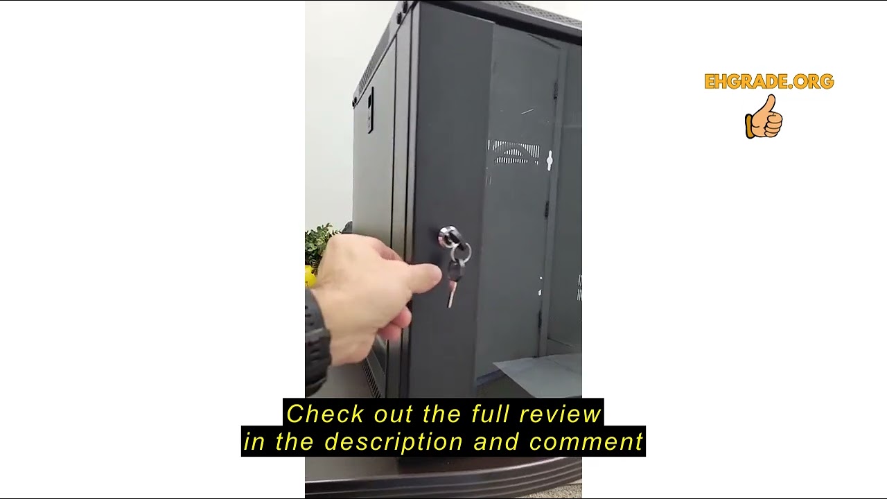 Review Tecmojo 12U Wall Mount Rack Network Cabinet for 19” IT Equipment,with Lockable Mesh Door and