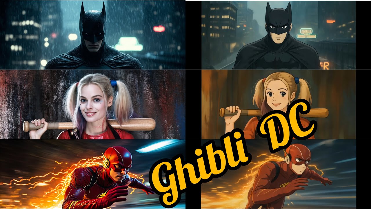 Do DC characters become more attractive in the Ghibli style?