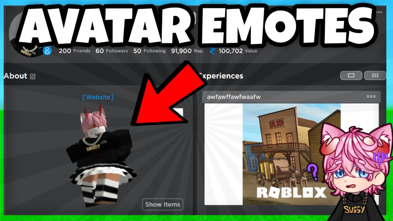 HOW TO SET AVATAR EMOTES ON YOUR PROFILE | ROBLOX - YouTube
