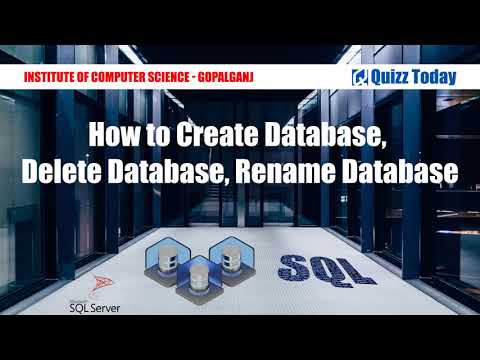 How to Create Delete and Rename Database