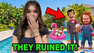Best Of Pool Party With Villains...The Movie! Slappy, Annabelle, and Chucky RUINED IT!