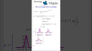 How to Arrange Plots in #Maple #LearningMaple