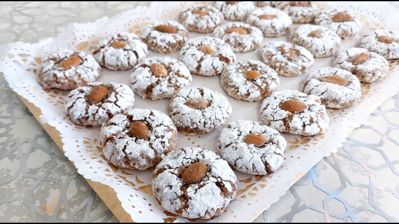 Марокканское печенье Гриба со сладким миндалем без муки на Ид Простые рецепты