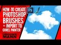 How to make a cloud brush in Photoshop and import it into Corel Painter
