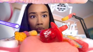 ASMR Dentist Cleans Your Teeth & Eats The Candy Out Of It 🦷🍭 ASMR Dentist Role-play