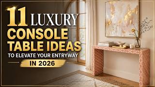 11 Luxury Console Table Ideas to Elevate Your Entryway in 2026