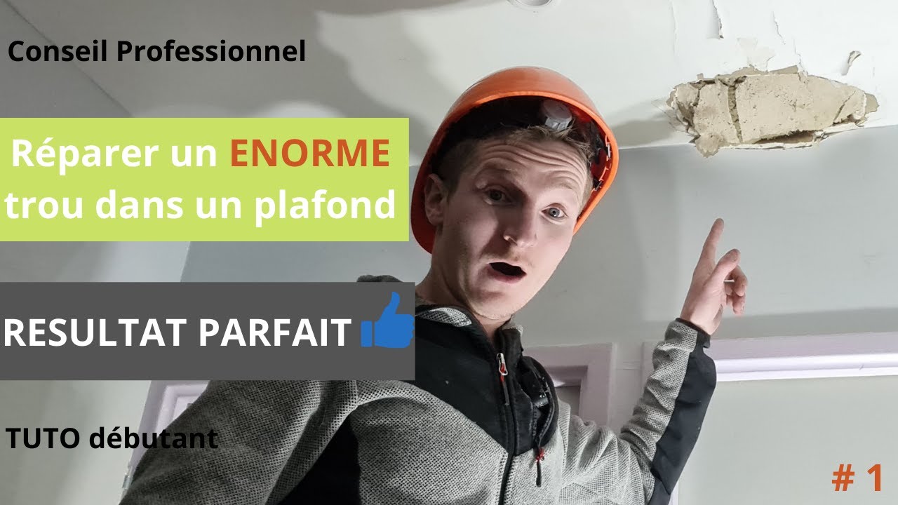 Comment reboucher un trou au plafond YouTube