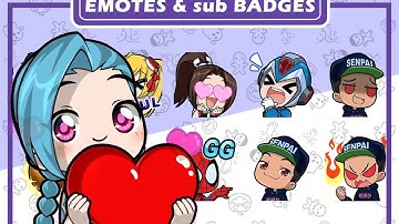 Brimbal custom emotes and sub badges