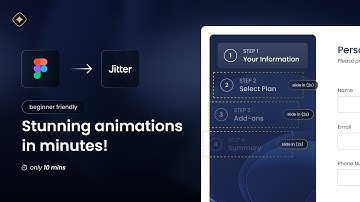 The Simplest UI/UX Animation Tool  - Figma to Jitter.video Crash Course (2024)