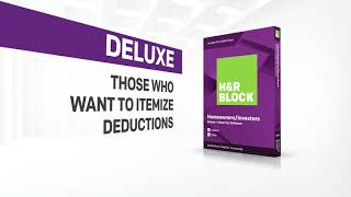 H&R Block Tax Software Deluxe
