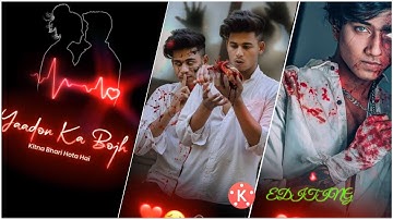 New Concept Trending Status Video Editing KineMaster | Broken Sad Status Video Editing - Reels Edit