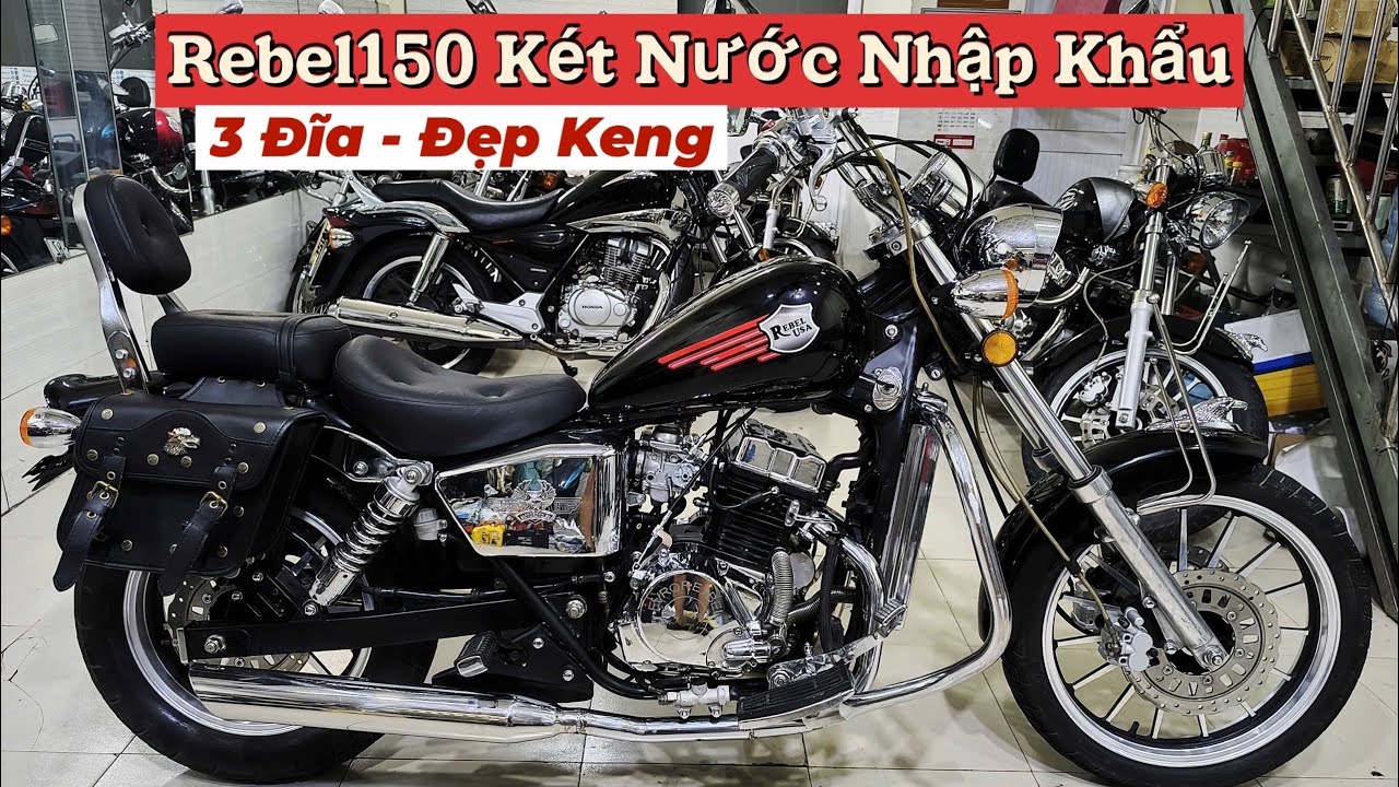 Rebel 150 3 đĩa két nước nhập khẩu tại Lâm motor 