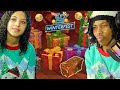 Opening FORTNITE WINTERFEST Gifts With My WIFE...