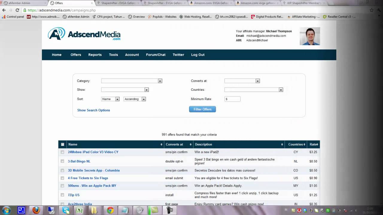 CPA direct lingking Adscendmedia