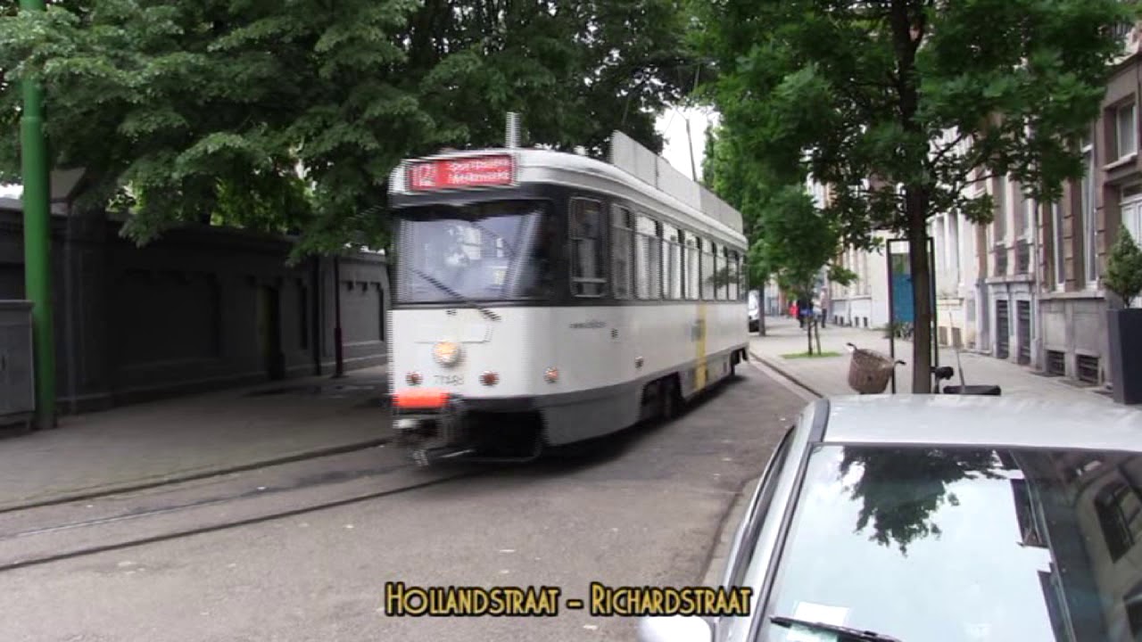 Antwerp Tram Route 12 Featuring Ex Gent PCC Cars YouTube