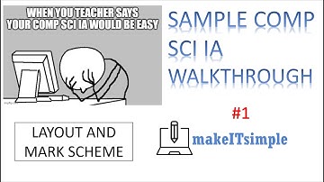 CAPE COMPUTER SCIENCE: (UNIT 1 & 2: COMP SCI IA LAYOUT) | MAKE | IT | SIMPLE | TT