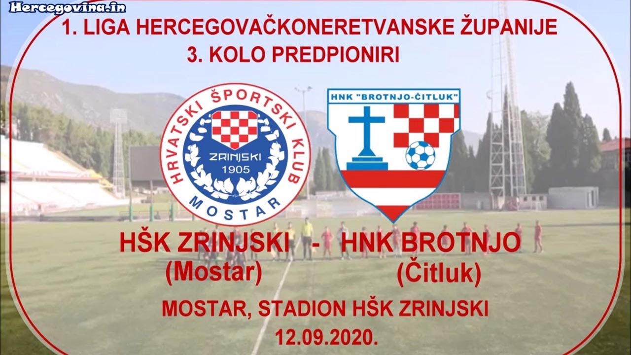 HŠK Zrinjski (Mostar) - HNK Brotnjo (Čitluk) 4:0 Predpioniri
