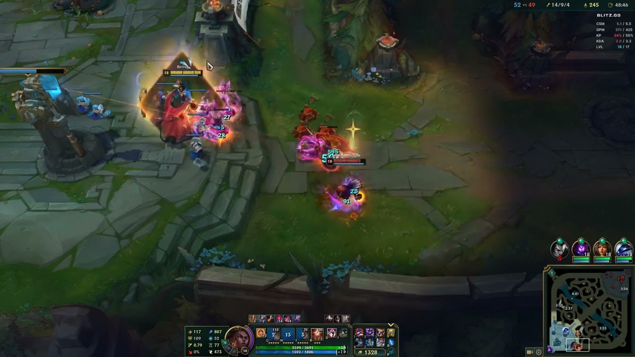 Mel W crit vs ziggs E