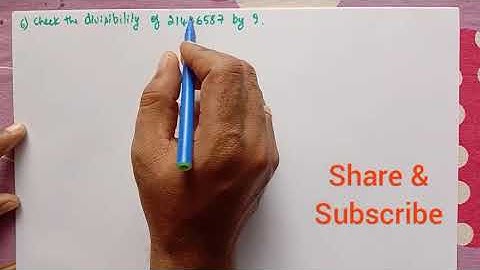 Playing with numbers. Divisibility by 9 and 3. Exercise 1.2 problems of class 8