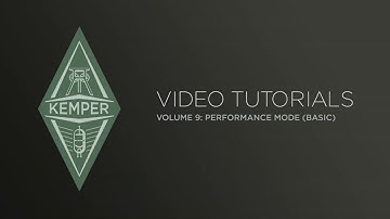 Kemper Profiler Tutorials - Performance Mode - Basic (japanese)