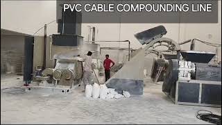 PVC CABLE COMPOUNDING LINE made by Xtreme Machines, Monty Singh, New Delhi.