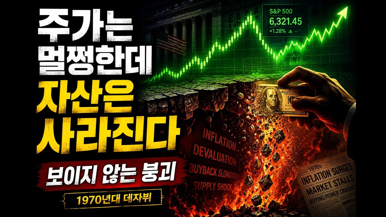 "주가는 멀쩡한데 자산이 반 토막? '보이지 않는 붕괴'가 다가옵니다 [1970년대 데자뷔]"