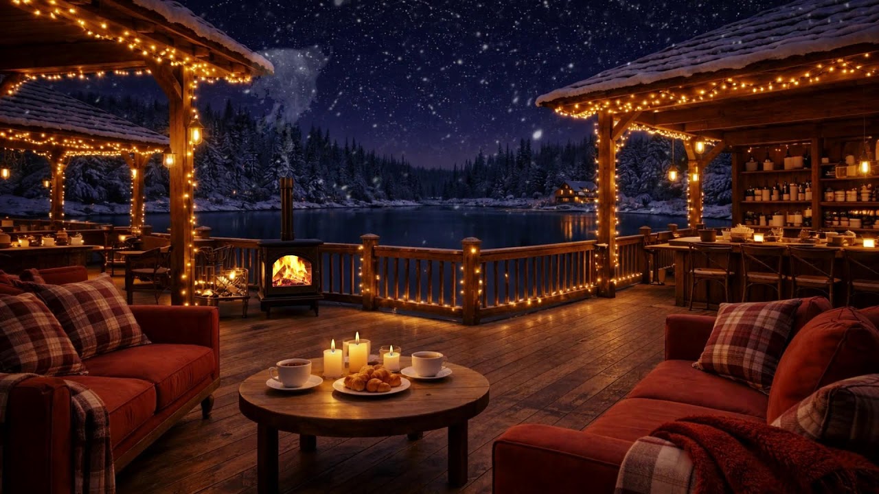 Relaxing Jazz Music for Study & Focus  Winter Cafe Ambience with Smooth Instrumental Jazz