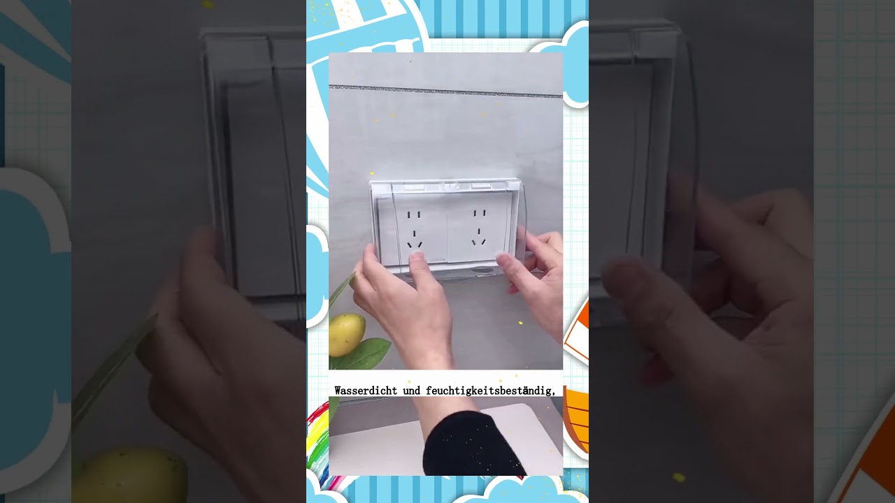 Produkt-Link in den Kommentaren！ Installieren Sie diese wasserdichte Box an der Steckdose, wasserdic