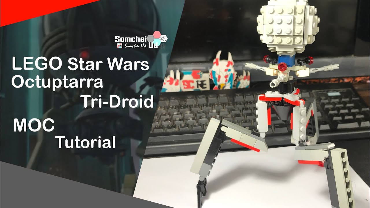 LEGO Star Wars Octuptarra Tri-Droid MOC Tutorial [1080p60] | Somchai Ud ...
