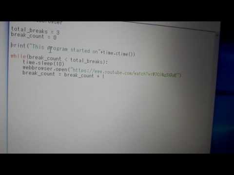 Take a break  - Mini Project  of Udacity "Python"